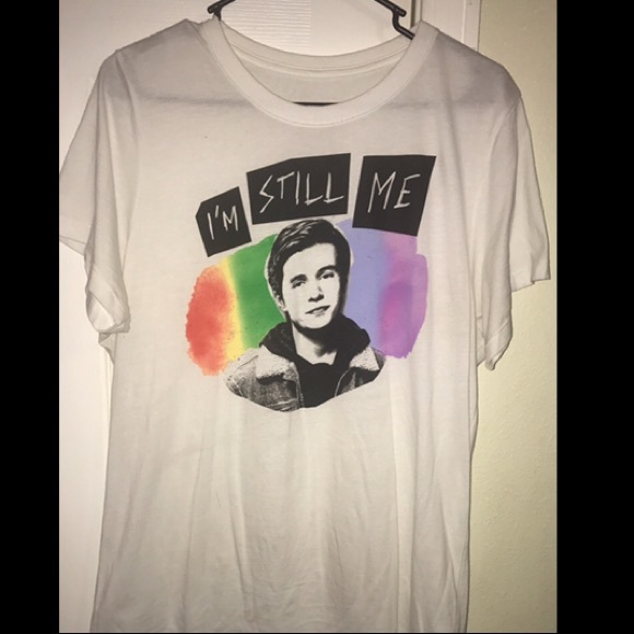 Love Simon white rainbow t shirt LGBT - Picture 1 of 1
